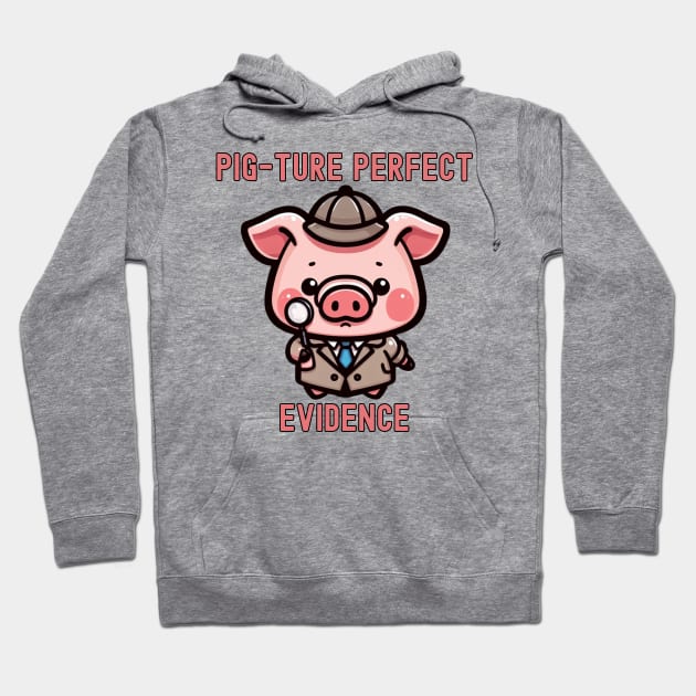 Detective investigator piggy Hoodie by Japanese Fever